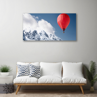Quadro em tela Picos de Montanhas de Balão no Inverno