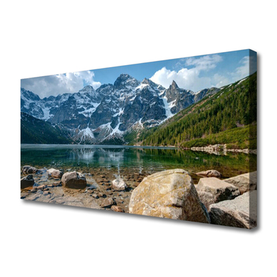 Quadro canvas Montanhas Floresta Lago Tatra Montanhas