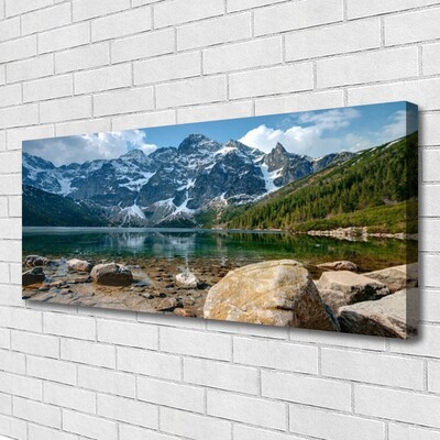 Quadro canvas Montanhas Floresta Lago Tatra Montanhas