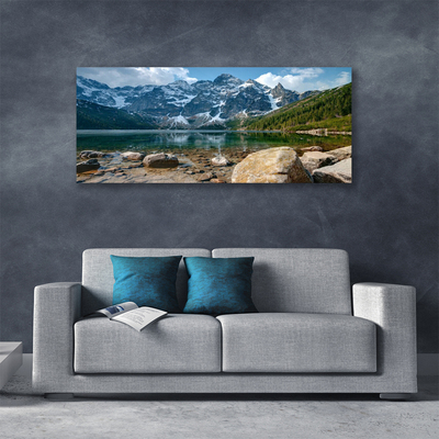 Quadro canvas Montanhas Floresta Lago Tatra Montanhas