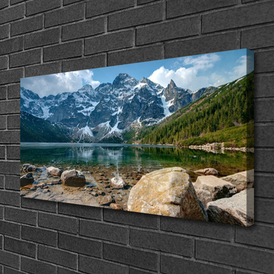 Quadro canvas Montanhas Floresta Lago Tatra Montanhas