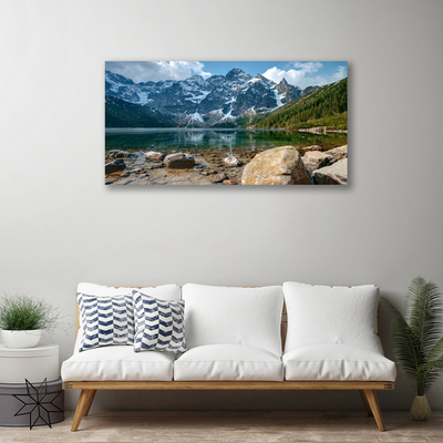 Quadro canvas Montanhas Floresta Lago Tatra Montanhas