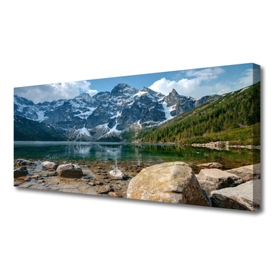 Quadro canvas Montanhas Floresta Lago Tatra Montanhas