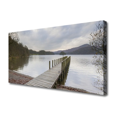 Quadro em tela Ponte de Arquitetura do Lago