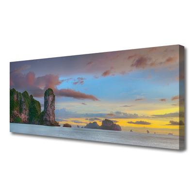 Quadro em tela Paisagem das Montanhas do Mar