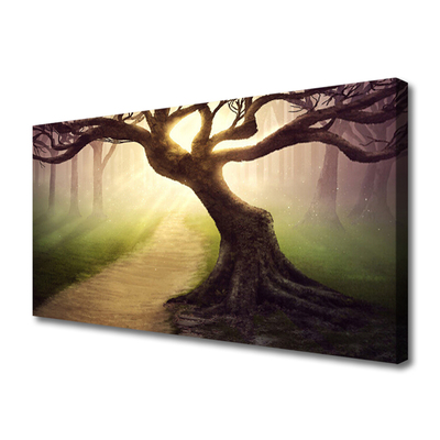 Quadro canvas Raios de sol da árvore