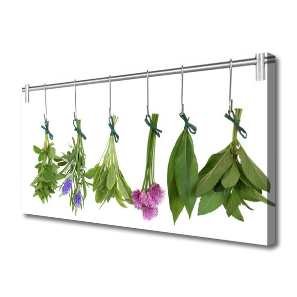 Quadro em tela Ervas Folhas Secas Flores