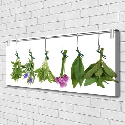 Quadro em tela Ervas Folhas Secas Flores