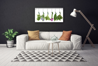 Quadro em tela Ervas Folhas Secas Flores