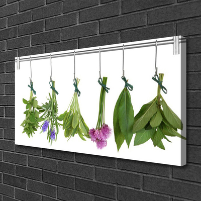 Quadro em tela Ervas Folhas Secas Flores
