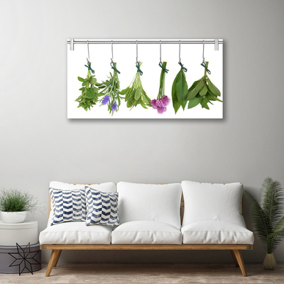 Quadro em tela Ervas Folhas Secas Flores