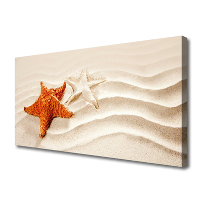 Quadro canvas Estrela do mar na areia da praia