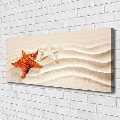 Quadro canvas Estrela do mar na areia da praia