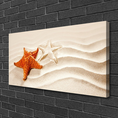 Quadro canvas Estrela do mar na areia da praia