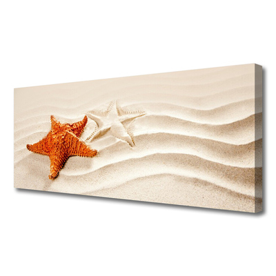 Quadro canvas Estrela do mar na areia da praia