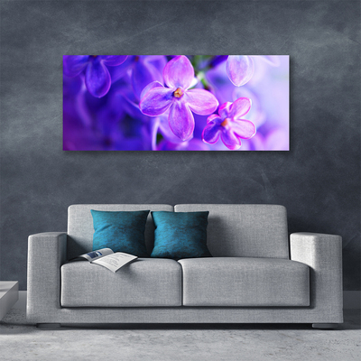 Quadro canvas Flores roxas da natureza
