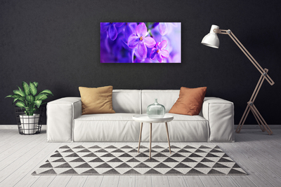 Quadro canvas Flores roxas da natureza