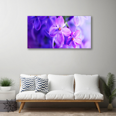 Quadro canvas Flores roxas da natureza