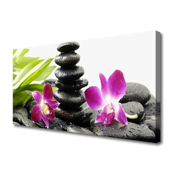 Quadro canvas Pedras de orquídea Zen Spa