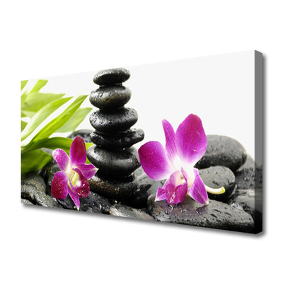 Quadro canvas Pedras de orquídea Zen Spa