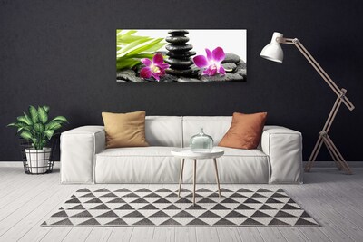 Quadro canvas Pedras de orquídea Zen Spa