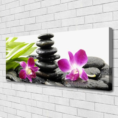 Quadro canvas Pedras de orquídea Zen Spa