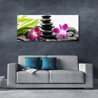Quadro canvas Pedras de orquídea Zen Spa