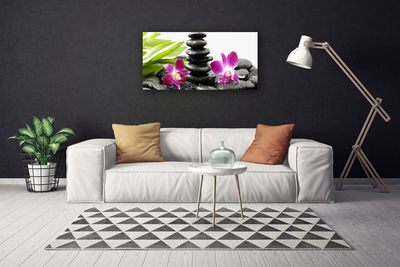 Quadro canvas Pedras de orquídea Zen Spa