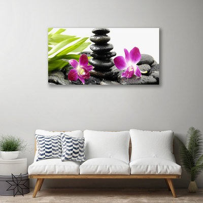 Quadro canvas Pedras de orquídea Zen Spa