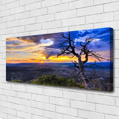 Quadro canvas Árvore do Pôr do Sol
