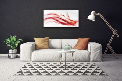 Quadro em tela Gráficos abstratos vermelhos