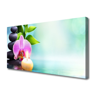 Quadro em tela Natureza da Água da Orquídea