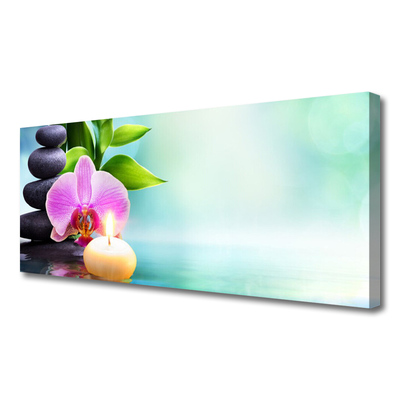 Quadro em tela Natureza da Água da Orquídea