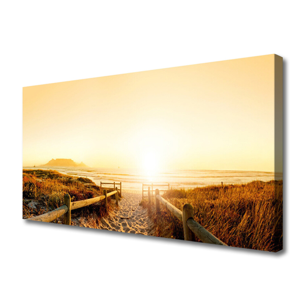 Quadro canvas Caminho Praia Mar