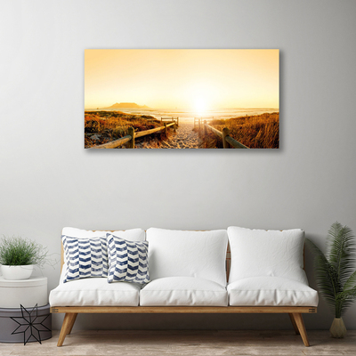 Quadro canvas Caminho Praia Mar