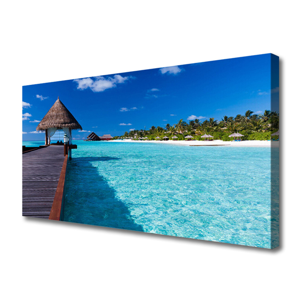 Quadro canvas Ponte da Arquitetura do Mar