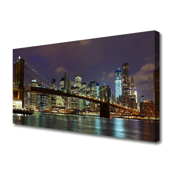 Quadro em tela Arquitetura da Ponte Cidade