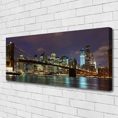 Quadro em tela Arquitetura da Ponte Cidade