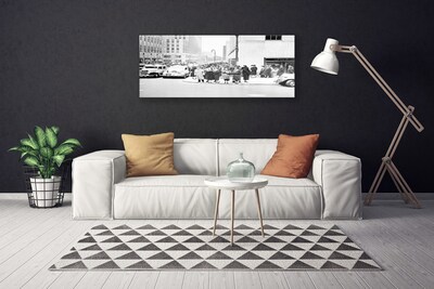 Quadro canvas História da Cidade Retro