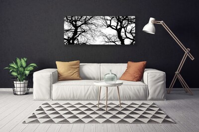 Quadro canvas Árvores Natureza Preto e Branco