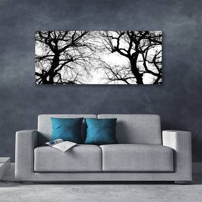 Quadro canvas Árvores Natureza Preto e Branco