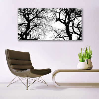 Quadro canvas Árvores Natureza Preto e Branco
