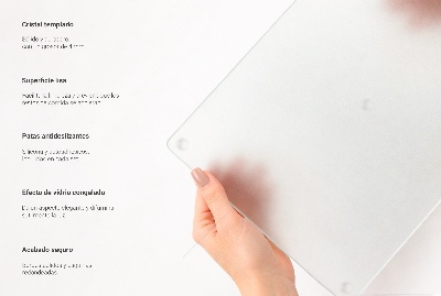 Proteção para placa de indução quadrada semitransparente