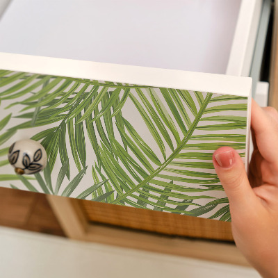 Papel para forrar móvel Folhas tropicais