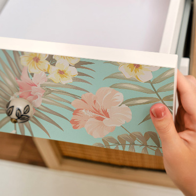 Papel adesivo para móvel Flora exótica
