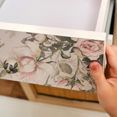 Vinil para móvel Flores vintage