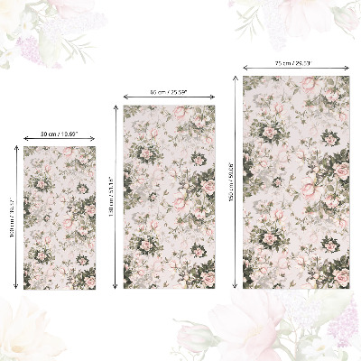 Vinil para móvel Flores vintage