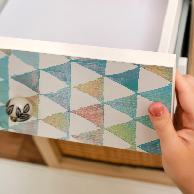 Adesivo para móvel Padrão retrô colorido