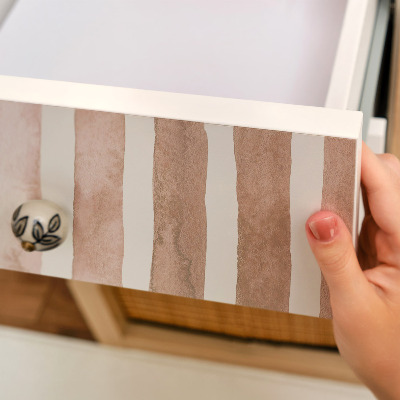 Vinil autocolante para móvel Listras bege