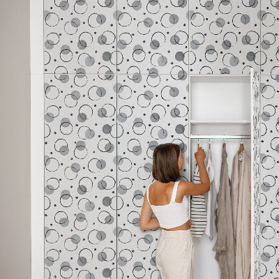 Papel adesivo para móvel Círculos criativos